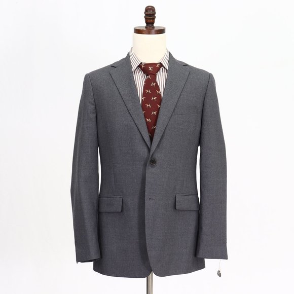 Tommy Hilfiger 41R Gray Solid 2-Button Sport Coat Blazer Jacket V469 - Picture 1 of 11
